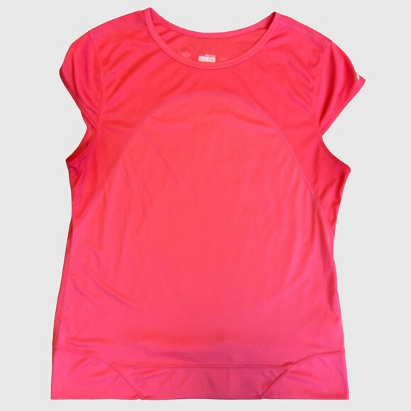 Nike Tops - Nike Women's FIT DRY Running Shirt with Zipper Pouch - Pink - US L